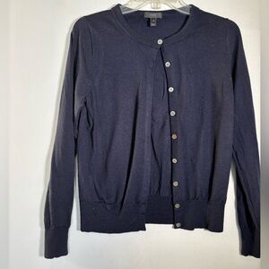 J.Crew Navy Blue Cardigan Size Medium